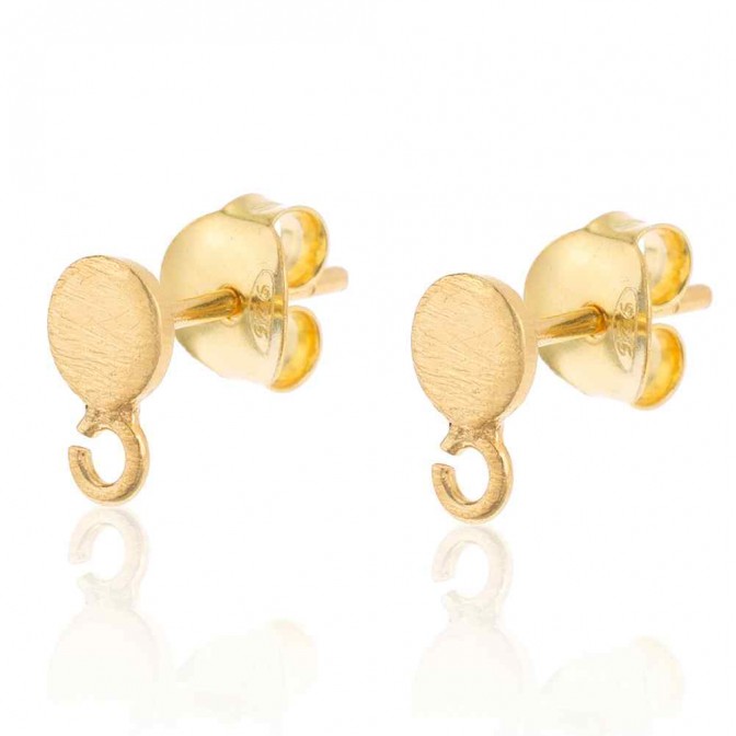 Pendiente Chapa con Anilla - 5mm