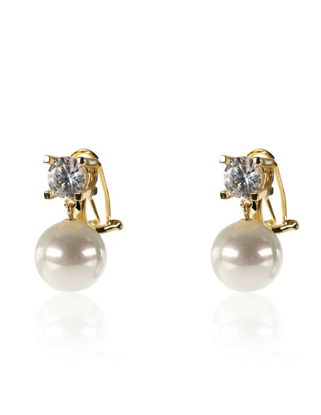 Pendientes Eslabón Ovalos - 48mm - Bañado Oro y Plata Rodiada