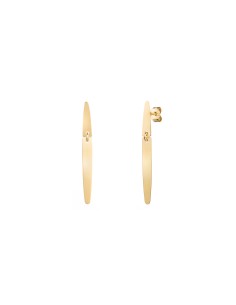 Pendientes Largo - Rombo 42*4,50mm - Bañado Oro y Plata
