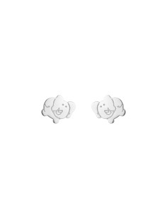 Pendientes Elefante 9,5mm - Bañado Oro y Plata