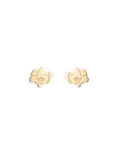 Pendientes Elefante 9,5mm - Bañado Oro y Plata 2