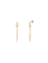 Pendientes Eslabón Ovalos - 48mm - Bañado Oro y Plata Rodiada