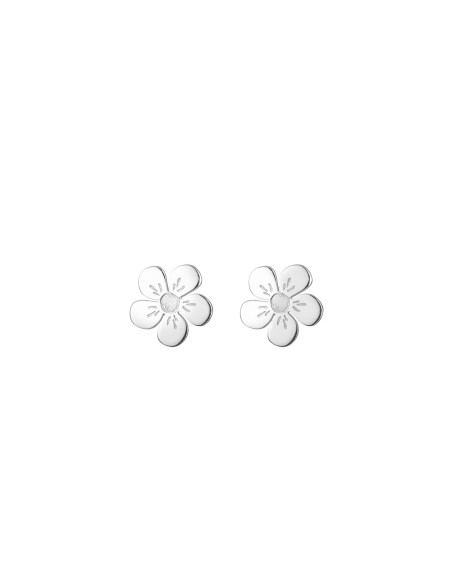 Pendientes - Flor 6,5mm - Bañado Oro y Plata