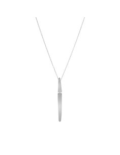 Collar Plata - Rhombus 60*5,5mm - 36+4cm - Bañado Oro y Plata