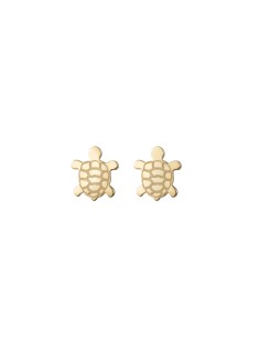 Pendientes Tortuga 8mm - Bañado Oro y Plata 2