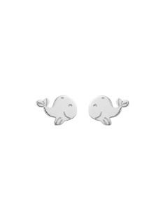 Pendientes Ballena 5,5mm - Bañado Oro y Plata 2