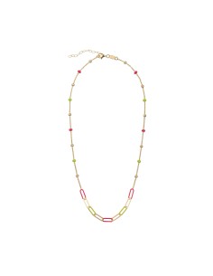 Collar Eslabon 90mm - 38+4 cm - Enamel - Bañado Oro