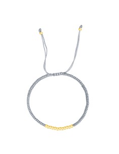 Pulsera Ajustable - Acero 3mm - Color Oro 2