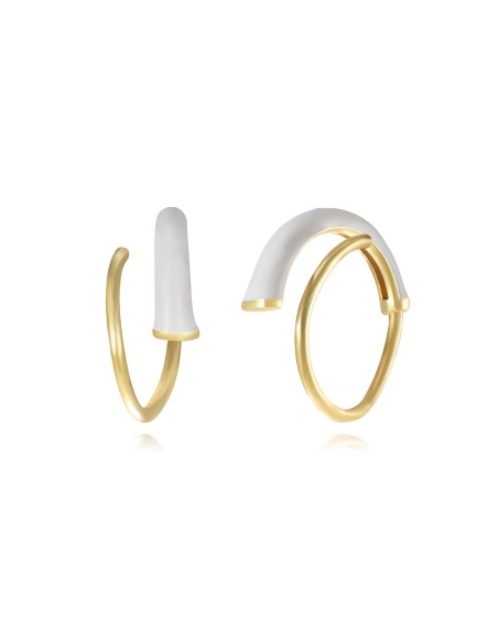 Pendientes Espiral - Enamel - 12 mm - - Bañado oro