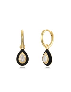 Pendientes Aro 12mm - Lagrima 10*7,5mm - Bañado Oro 2