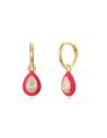 Pendientes Aro 12mm - Lagrima 10*7,5mm - Bañado Oro