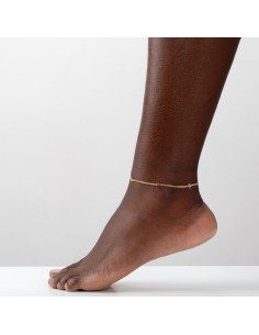 Tobillera Mar 22+4cm -  Bañado Oro 2