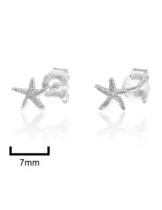 PENDIENTES "ALOHA" ESTRELLA DE MAR 7MM PRESIÓN