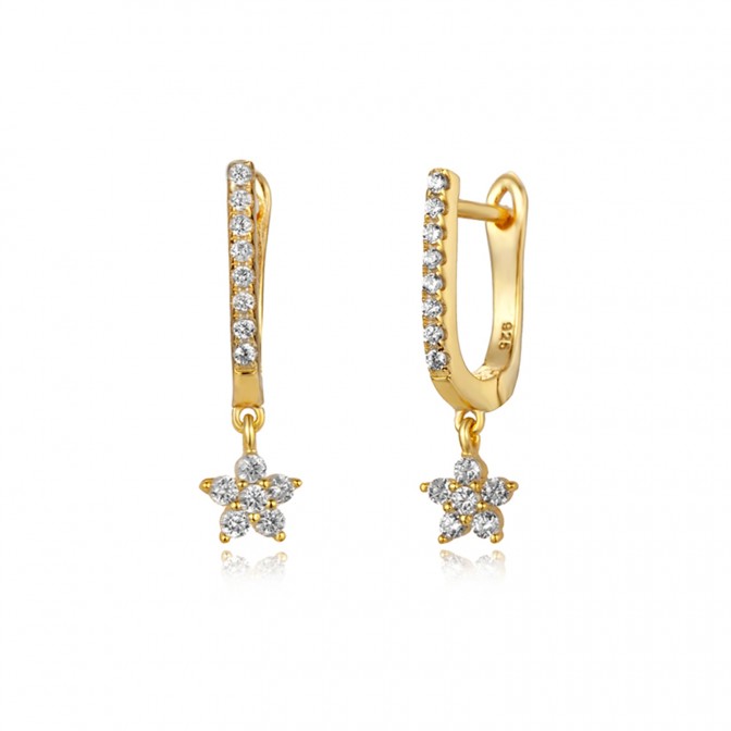 Pendiente Circonita - Estrella