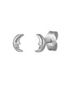 Pendientes Luna - 5*3mm - Bañado Oro y Plata Rodiada