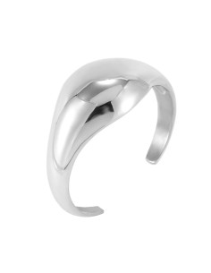 Pulsera de Acero -  70 mm Rigido - Color Acero y Oro 2