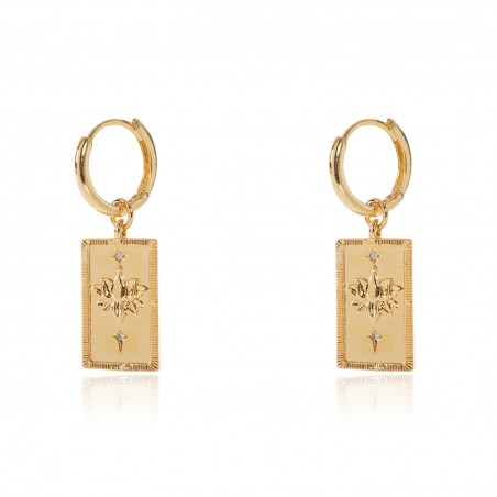 Pendiente Circonita - Placa Loto