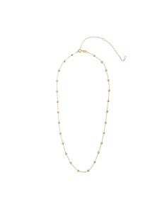 Cadena Singapur - Bola 3mm - 40+5+5 cm - Bañado Oro y Plata Rodiada