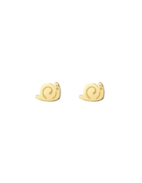 Pendientes Caracol 6mm - Bañado Oro y Plata