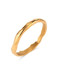 Pulsera Acero Martillada - Escalava 70 mm - Color Oro