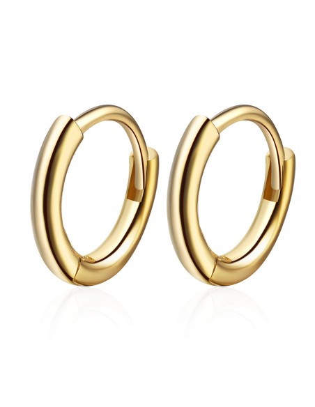 Pendientes Aro - Ext 14mm (Int 10mm) - Bañado Oro