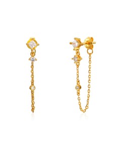 Pendientes Cadena - Circonita - 35mm 2