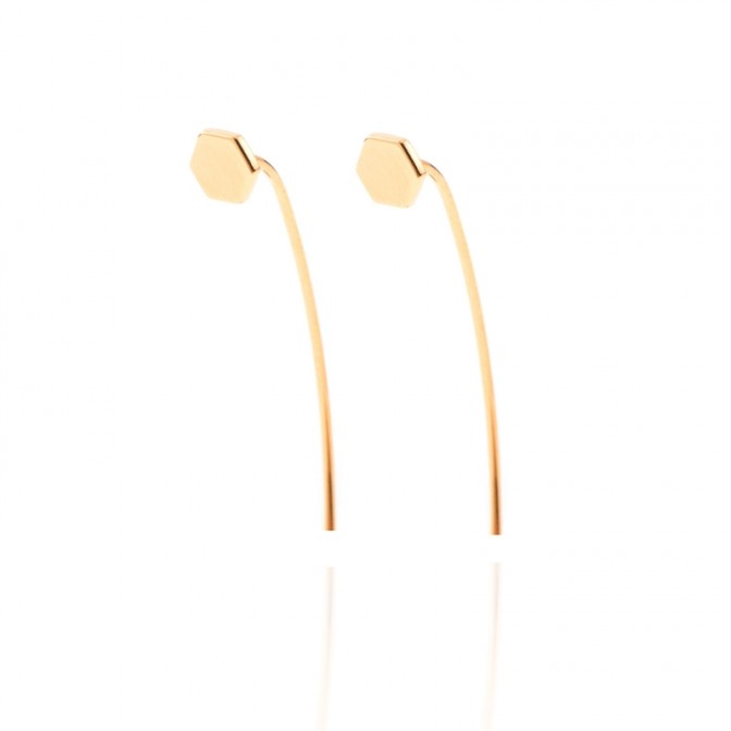 Pendiente Hexágono - 5 mm