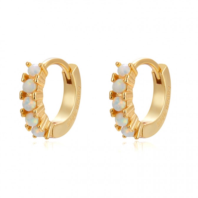 Pendiente Mineral - Aro 10mm