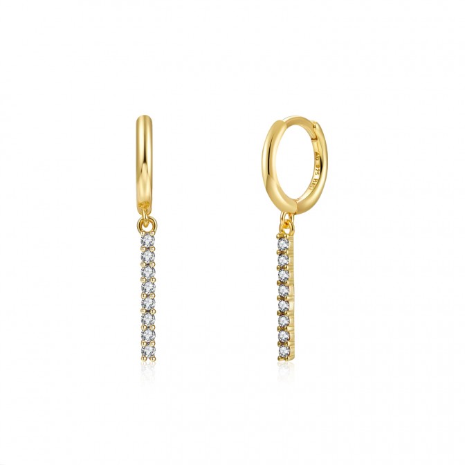 Pendientes Aro - Palo 11mm - Bañado Oro y Plata Rodiada 2