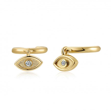 Pendientes Aro - Ojo - Circonita Pendientes Aro - Ojo - Circonita