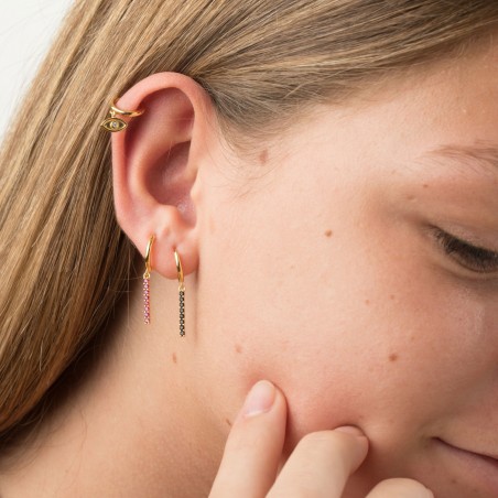 Pendientes Aro - Ojo - Circonita Pendientes Aro - Ojo - Circonita