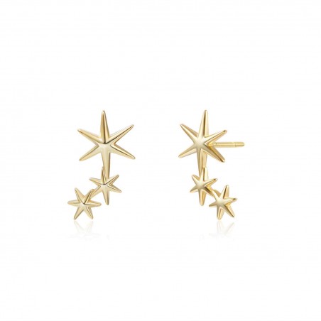 Pendientes 3 Estrellas 10 * 16.5 mm