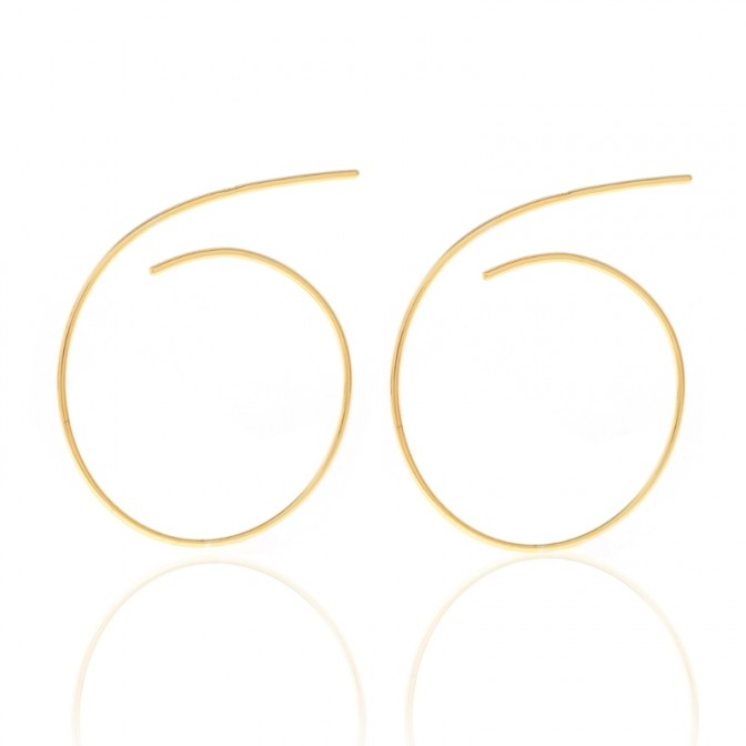 Pendientes Abierto Aro - 30 mm