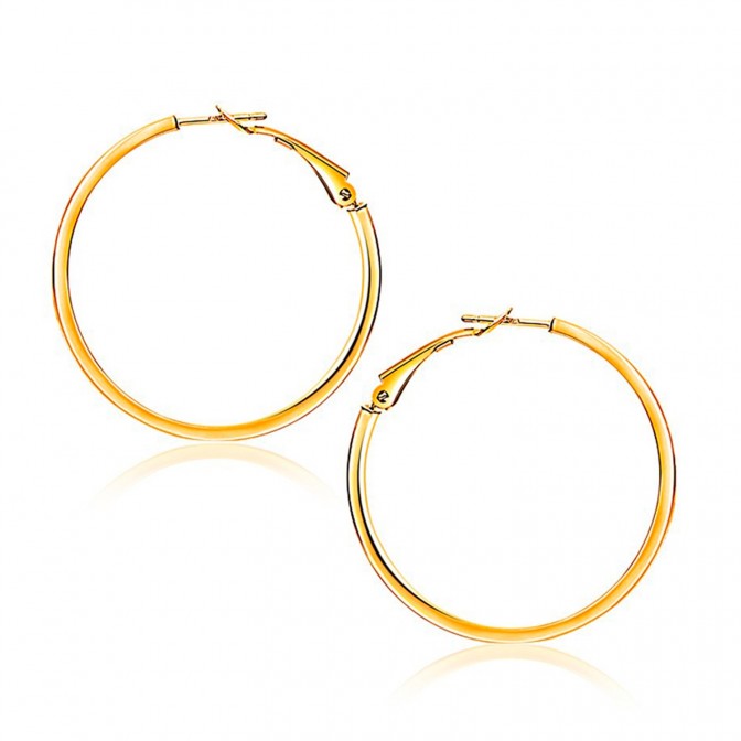 Pendientes Aro - 24, 29 and 34 mm - Bañado Oro y Plata Rodiada