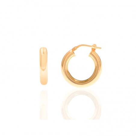 Pendientes Aro - 5 mm - Bañado Oro y Plata Rodiada Pendientes Aro - 5 mm - Bañado Oro y Plata Rodiada