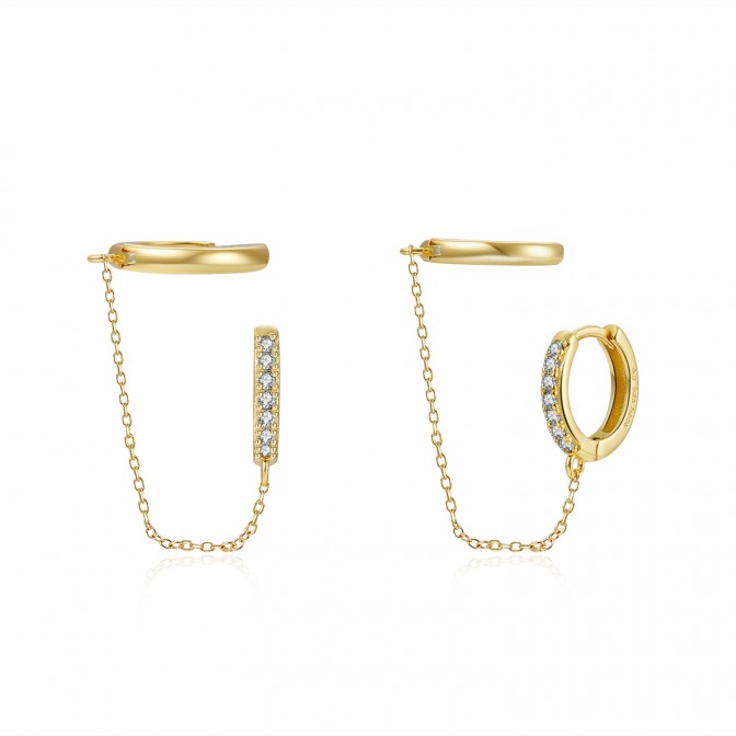 Pendientes Aro - Circonita