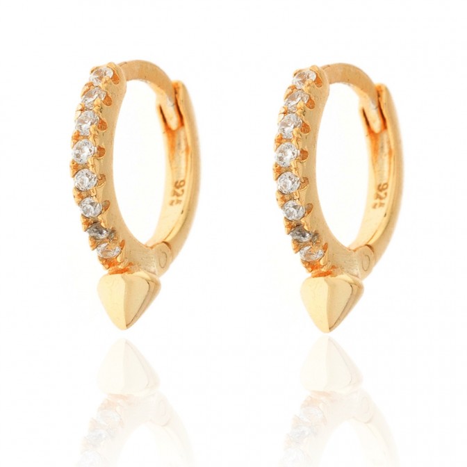 Pendientes Aro - Circonita Varias