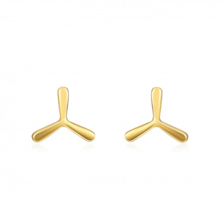 Pendientes Aro 9 mm Bañado Oro