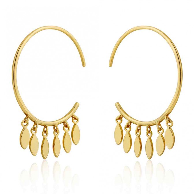 Pendientes Aro Charms - 34 mm