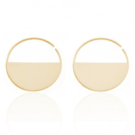Pendientes Aro Semi Circulo - 23mm