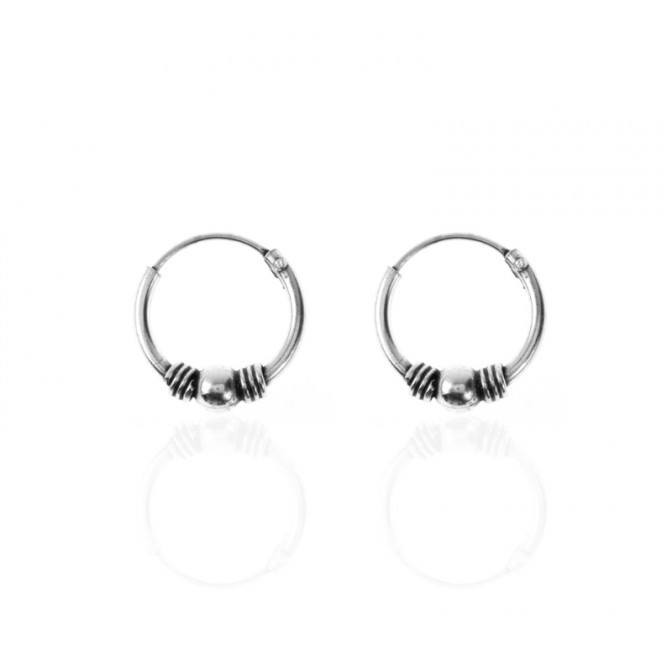 Pendientes Bali Bola - 10 mm - 5 Pairs