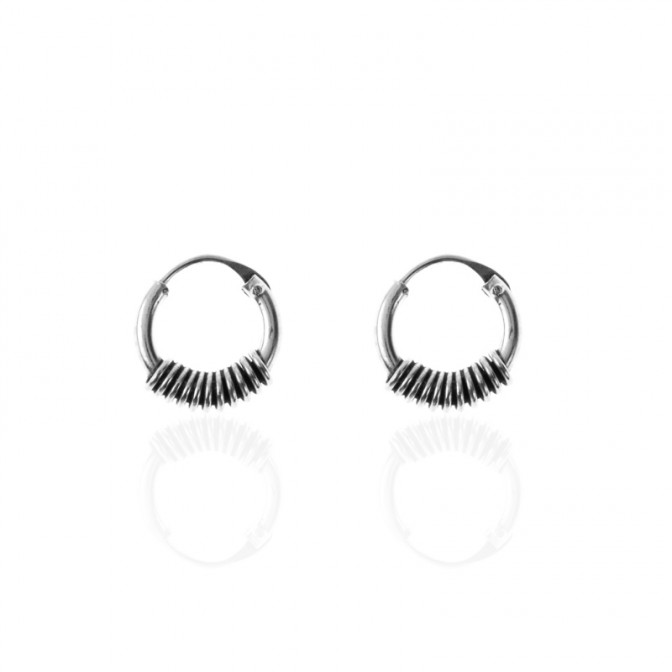 Pendientes Bali Circulos - 10 mm - 5 Pairs