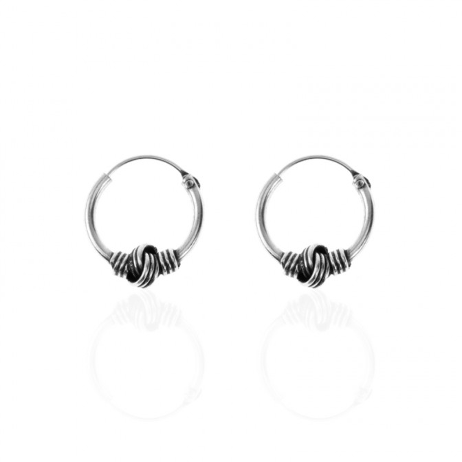Pendientes Bali Circulos - 12 mm - 5 Pairs