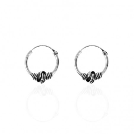 Pendientes Bali Circulos - 12 mm - 5 Pairs