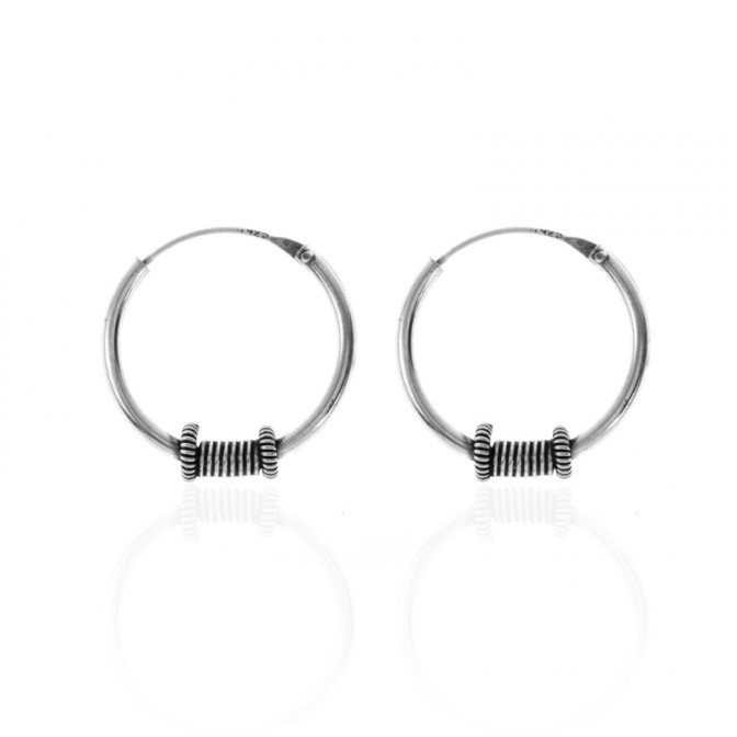 Pendientes Bali Muelle - 20 mm - 5 Pairs