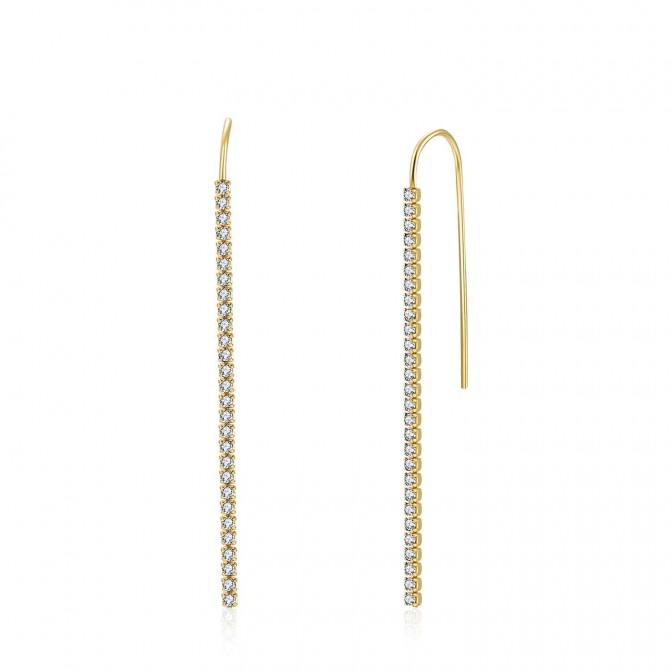 Pendientes Circonita - Tennis 50 mm