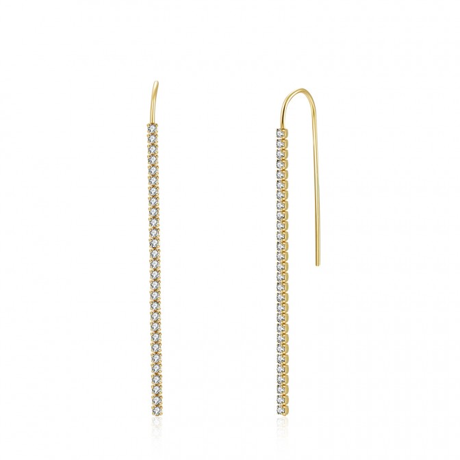 Pendientes Circonita - Tennis 50 mm 2