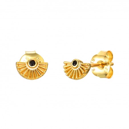 Pendientes Circonita Abanico 4*6mm