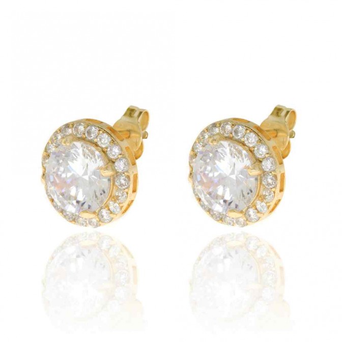 Pendientes Circonita - 12MM 2