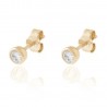 Pendientes Circonita - 4mm